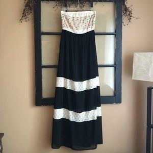 Ya Los Angeles Strapless Boho Dress